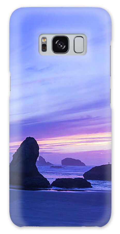 Nature Galaxy Case featuring the photograph Bandon Blue Hour by Steven Clark