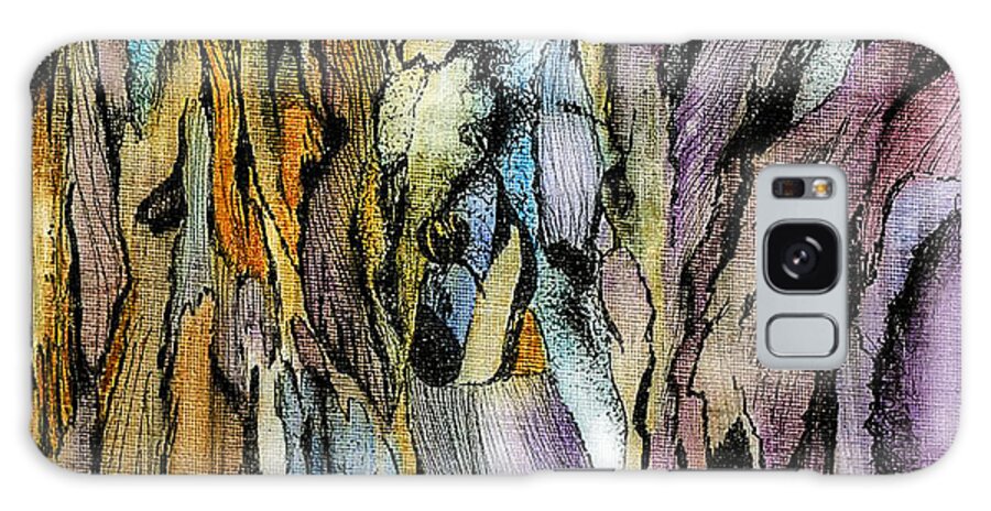 Bark Galaxy S8 Case featuring the painting Bark by Lynellen Nielsen