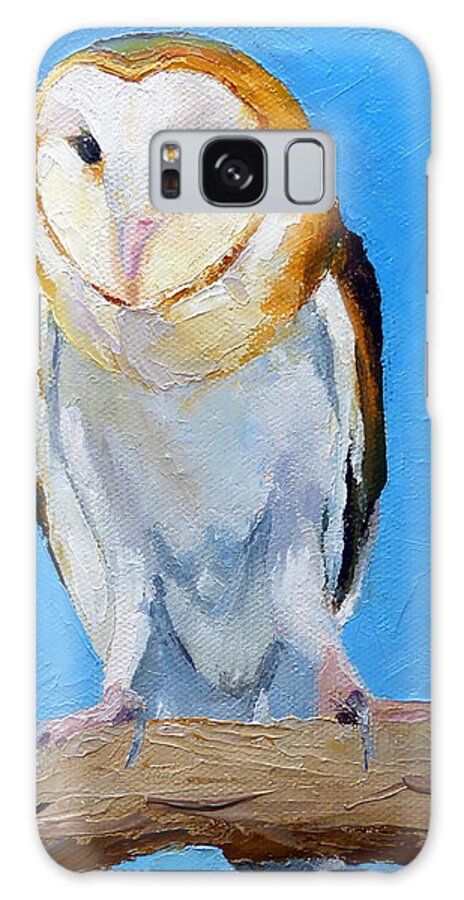 Oil Painting Of Barn Owl Galaxy S8 Case featuring the painting Barn Owl by Susan Woodward