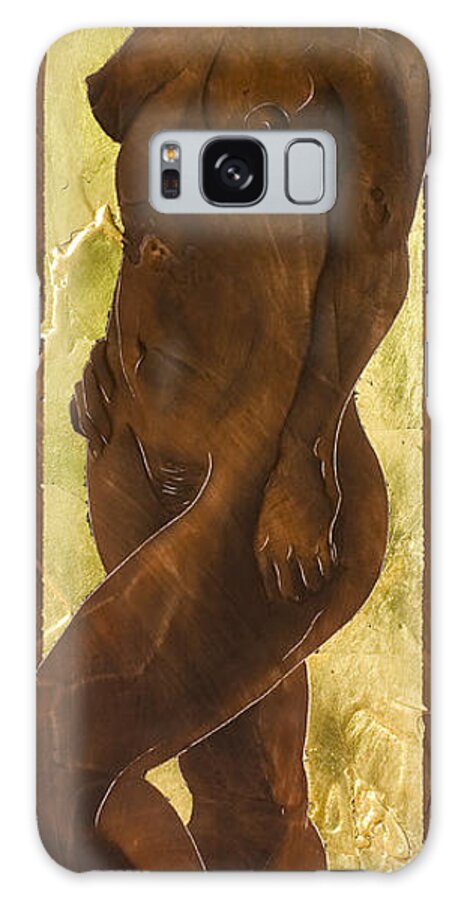 Nude Galaxy Case featuring the painting Basking In The Glow by Richard Hoedl