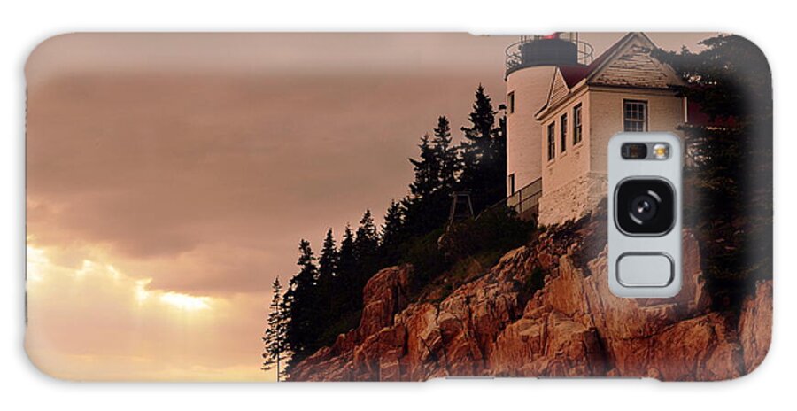 Maine Galaxy Case featuring the photograph Bass Harbor Head Light by Colleen Phaedra