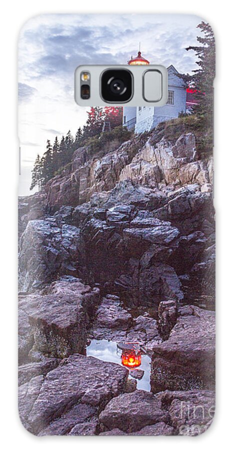 Bass Harbor Galaxy Case featuring the photograph Bass Harbor Light Reflection by Crystal Nederman