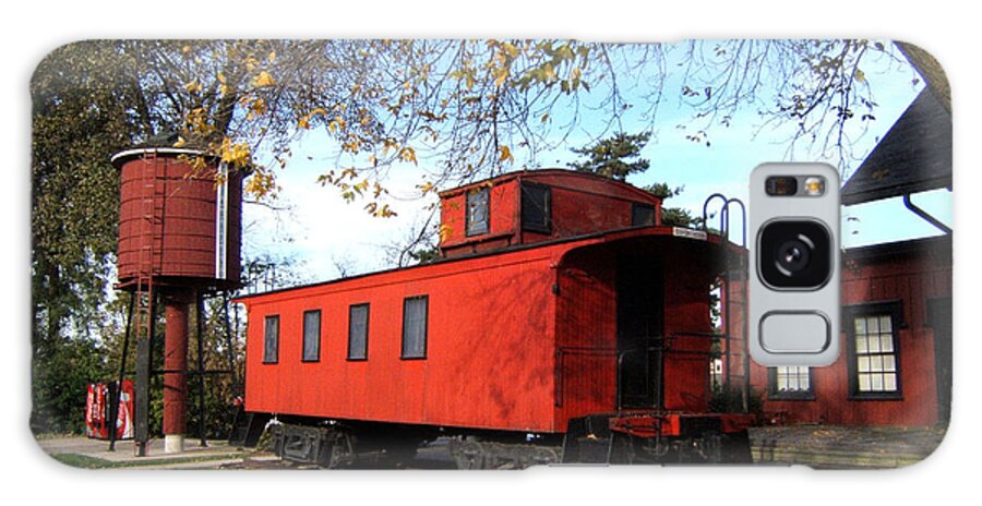 Batavia Depot Museum Caboose Galaxy Case featuring the photograph Batavia Depot Caboose by Ely Arsha