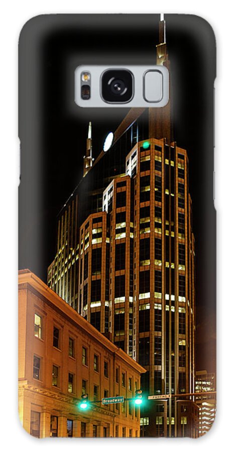 At&t Galaxy Case featuring the photograph Batman Tower in Nashville by Chris Smith