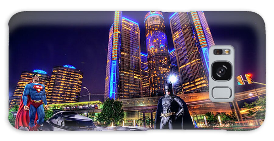 Dj Just Nick Galaxy Case featuring the digital art Batman vs Superman by Nicholas Grunas