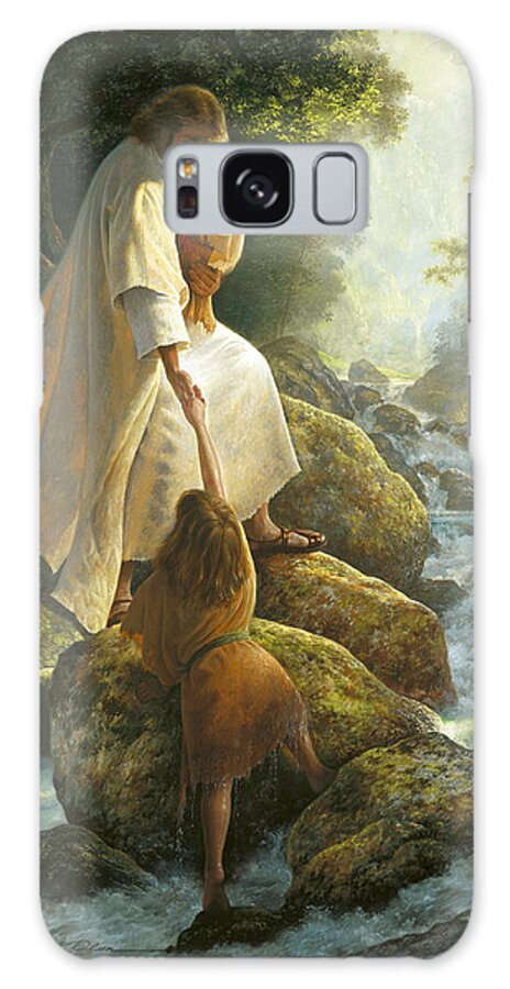 Jesus Galaxy Case featuring the painting Be Not Afraid by Greg Olsen
