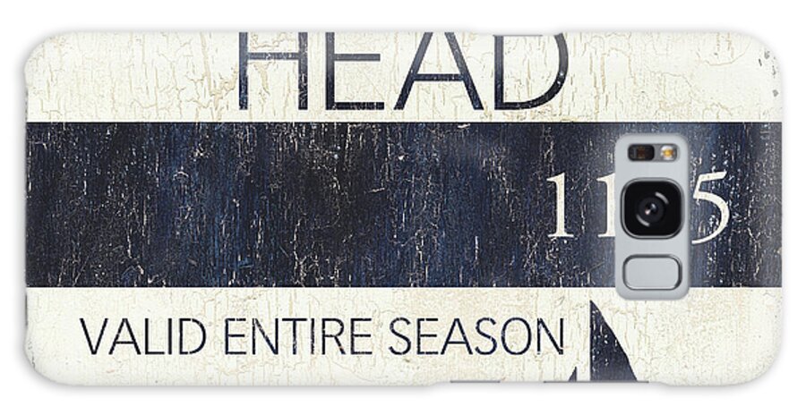Hilton Head Galaxy Case featuring the painting Beach Badge Hilton Head by Debbie DeWitt