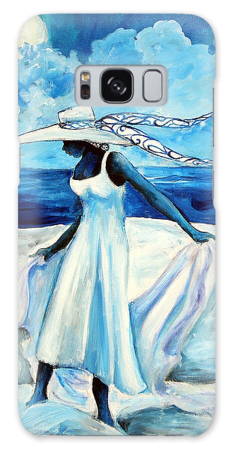 Gullah Galaxy Case featuring the painting Beach Blues by Diane Britton Dunham