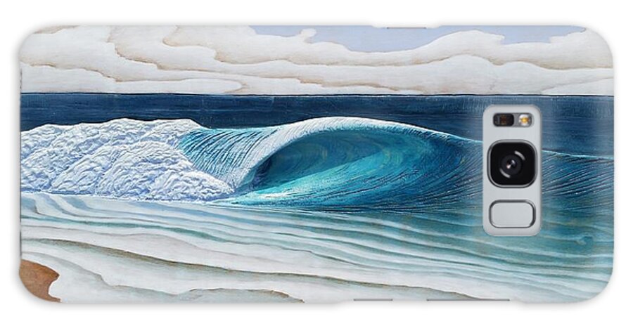 Beach Galaxy Case featuring the painting Beach Break Barrel by Nathan Ledyard