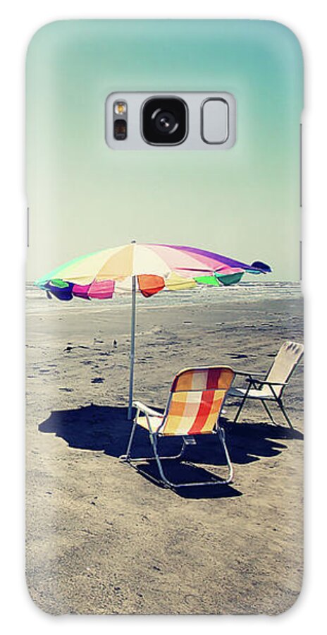 Umbrella Galaxy Case featuring the photograph Beach Day by Trish Mistric
