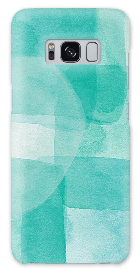 Abstract Galaxy Case featuring the painting Beach Glass- Abstract Art by Linda Woods by Linda Woods