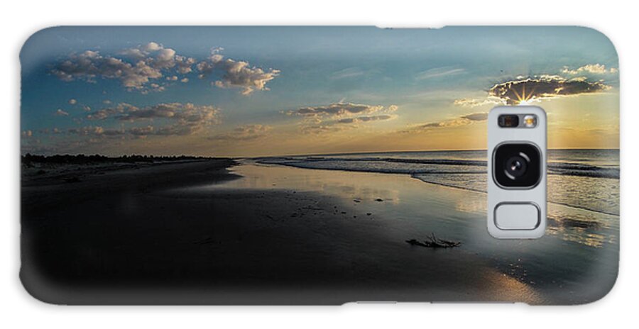 Georgia Galaxy S8 Case featuring the photograph Beach Sunrise at Jekyll Island by Louis Dallara