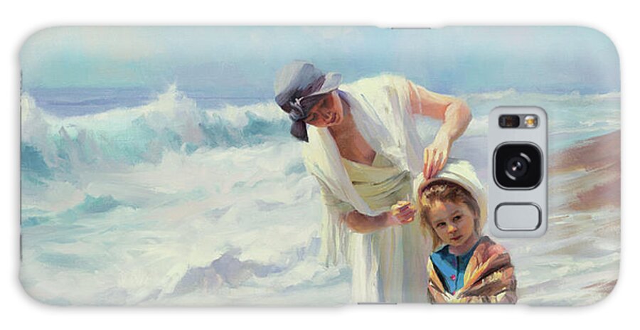 Beach Galaxy Case featuring the painting Beachside diversions by Steve Henderson