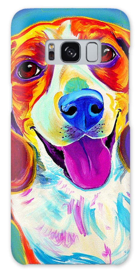 Beagle Galaxy Case featuring the painting Beagle - Lucy by Dawg Painter