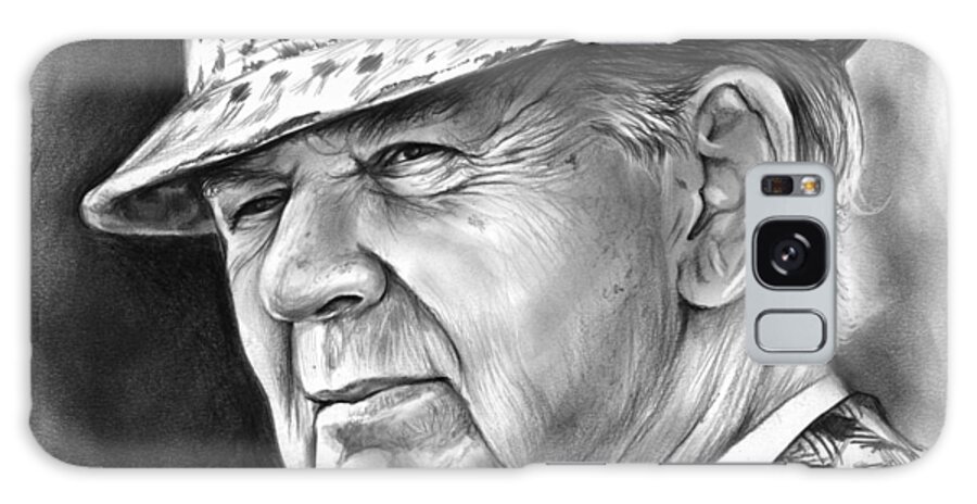 Football Galaxy Case featuring the drawing Bear Bryant by Greg Joens