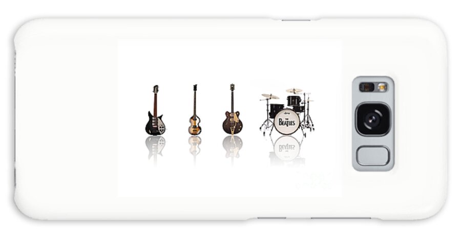 The Beatles Galaxy Case featuring the digital art Beat of Beatles by Deer Devil Designs