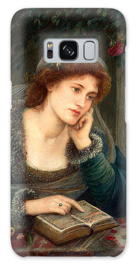 Marie Spartali Stillman Galaxy Case featuring the painting Beatrice by Marie Spartalli Stillman