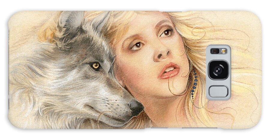 Stevie Nicks Galaxy Case featuring the drawing Beauty and the Beast by Johanna Pieterman
