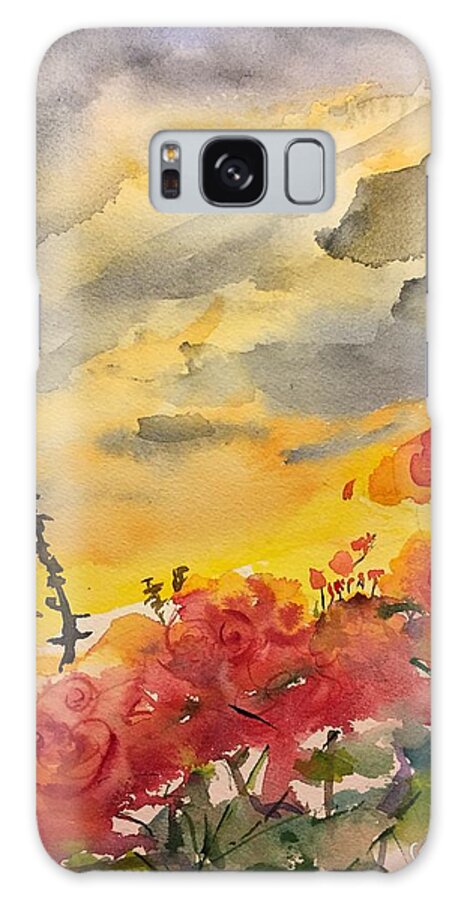 Watercolor Galaxy Case featuring the painting Beauty In The Storm by Bonny Butler