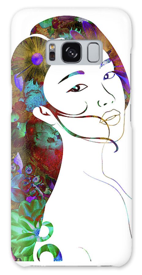 Woman Galaxy S8 Case featuring the digital art Beauty Lingers by Stevyn Llewellyn