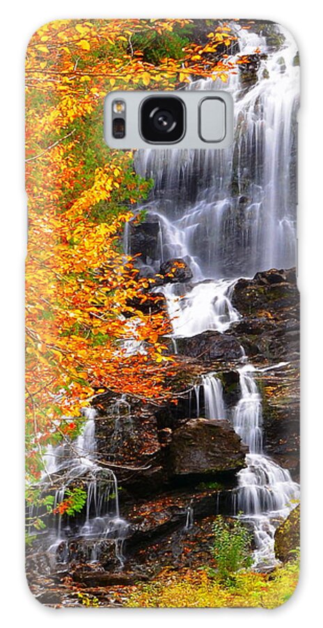 Landscape Galaxy Case featuring the photograph Beaver Brook Falls by Harry Moulton