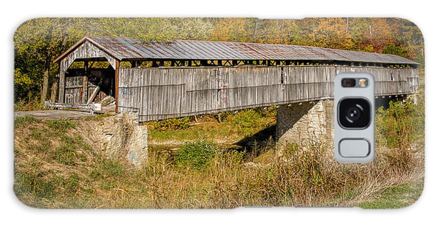 America Galaxy Case featuring the photograph Beech Fork or Mooresville Covered Bridge by Jack R Perry