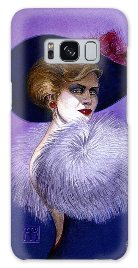 Purple Galaxy Case featuring the painting Beezu by Melissa A Benson
