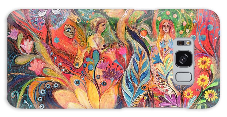 Original Galaxy Case featuring the painting Before The First Sin by Elena Kotliarker