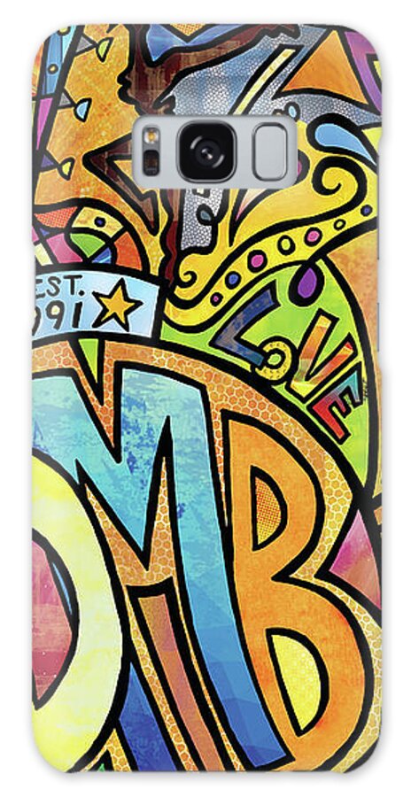 Dave Matthews Band Galaxy Case featuring the mixed media Begin to Live by Kelly Maddern