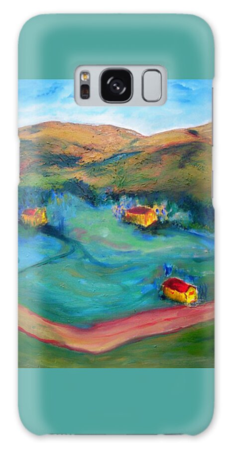 Landscape Galaxy Case featuring the painting Beit Shemesh by Suzanne Udell Levinger