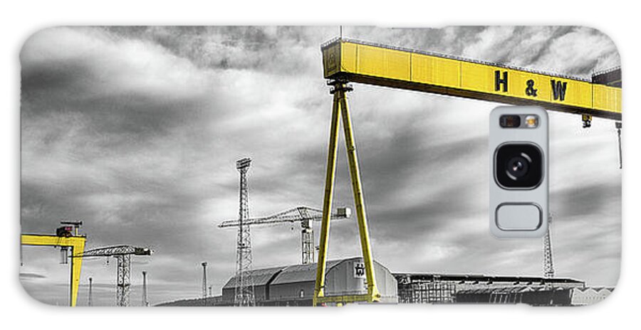 Belfast Galaxy Case featuring the photograph Belfast Shipyard 2 by Nigel R Bell