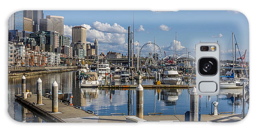 Bell Harbor Marina & Seattle Galaxy S8 Case featuring the photograph Bell Harbor Marina by Rob Green