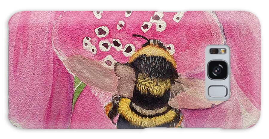 Bee Galaxy S8 Case featuring the painting Bell Ringer by Sonja Jones
