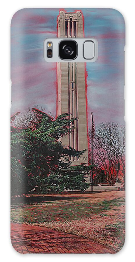 Bell Tower Galaxy Case featuring the painting Bell Tower by Tommy Midyette