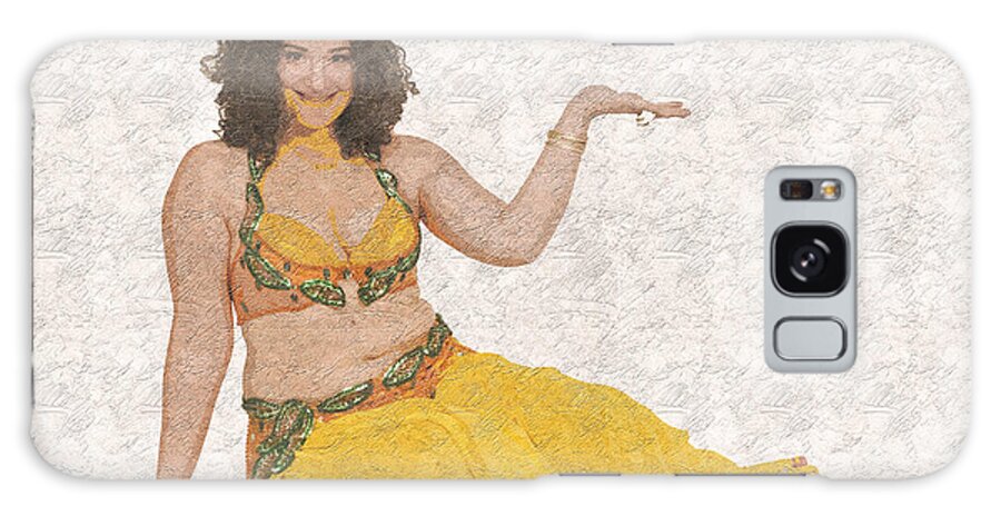 Offer Galaxy Case featuring the photograph Belly dancer 10 by Humorous Quotes