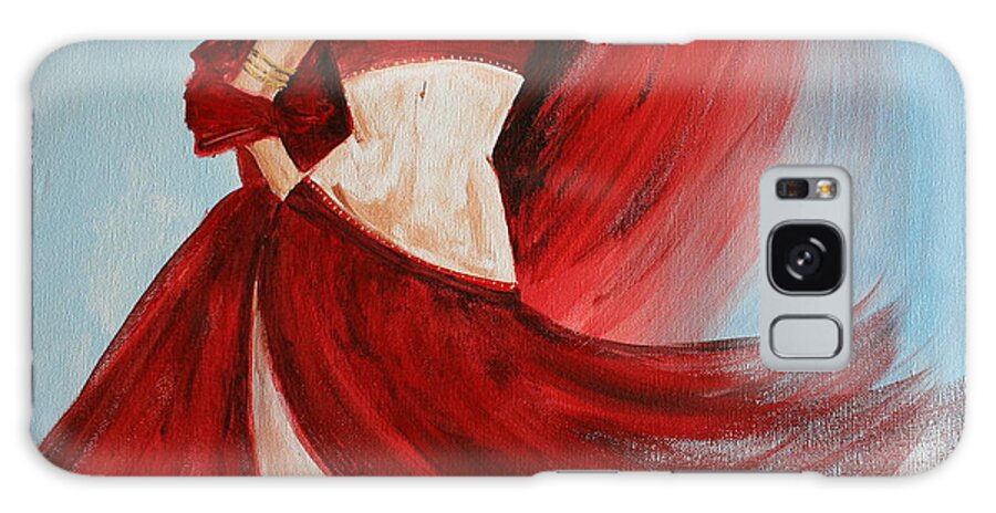 Belly Dancers Galaxy Case featuring the painting Belly Dancer by Julie Lueders 