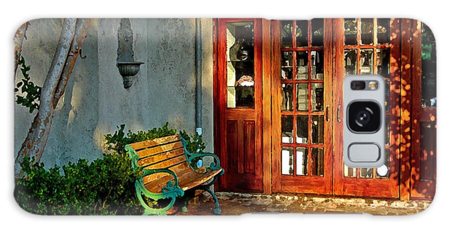 Fairhope Galaxy Case featuring the painting Benched in Fairhope Alabama by Michael Thomas