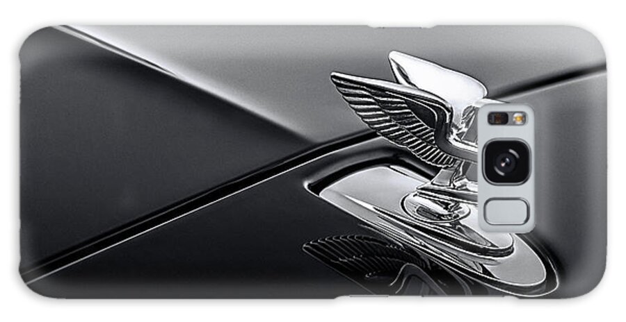 Hood Ornament Galaxy Case featuring the digital art Bentley Flying B Monochrome by Douglas Pittman