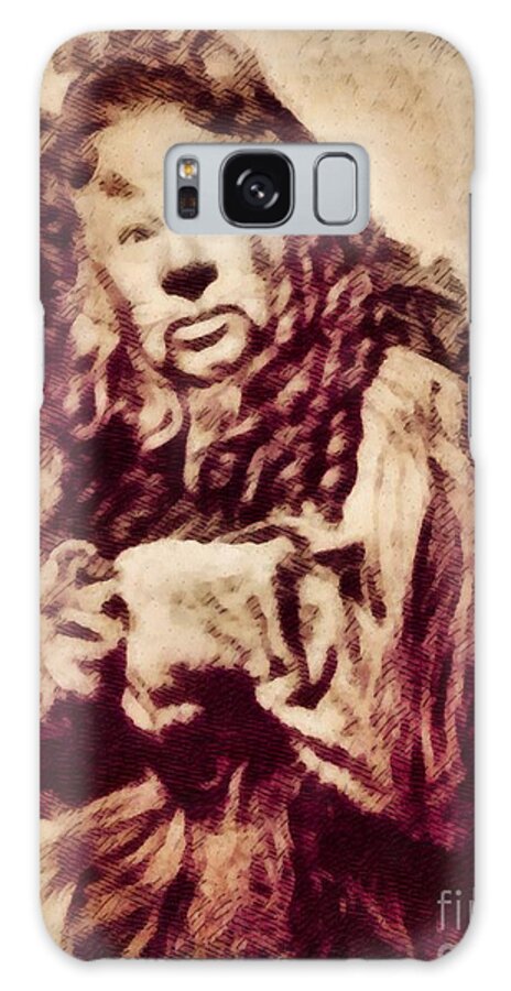 Hollywood Galaxy Case featuring the painting Bert Lahr, Lion from The Wizard of Oz by John Springfield by Esoterica Art Agency