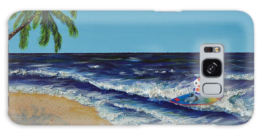 Beach Galaxy Case featuring the painting Best Day Ever by Mary Scott