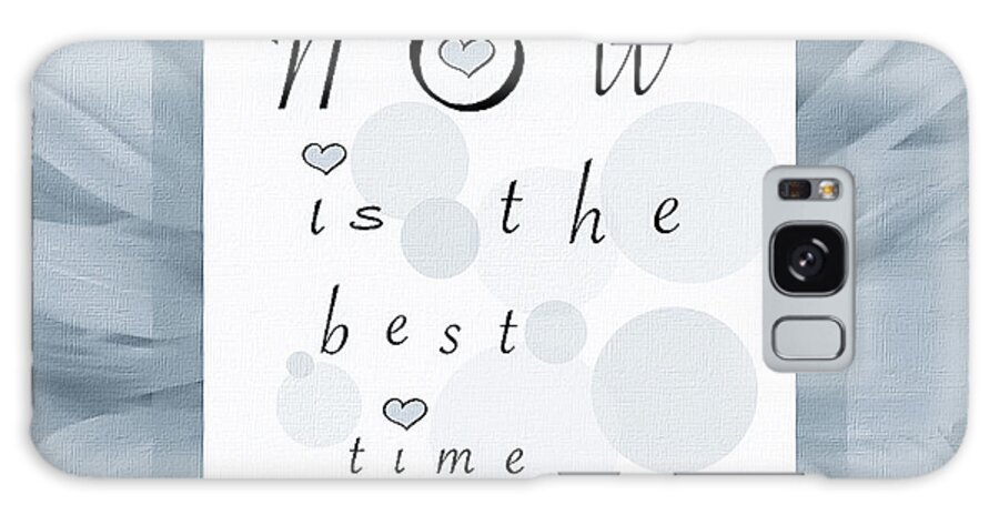 Mona Stut Galaxy Case featuring the digital art Best Time To Be My Sunny Valentine BW by Mona Stut