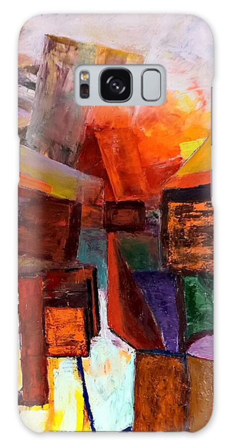 Abstract Galaxy Case featuring the painting Beyond by Nicolas Bouteneff