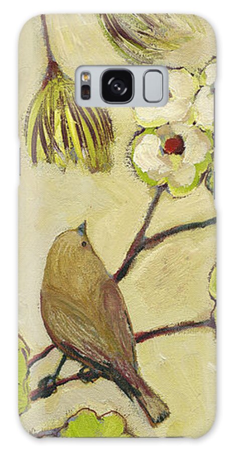 Bird Galaxy Case featuring the painting Beyond the Dogwood Tree by Jennifer Lommers