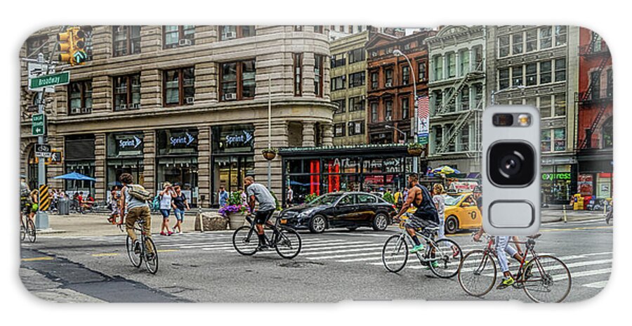 Flatiron Galaxy Case featuring the photograph Bicycle Ballet by Jeffrey Friedkin