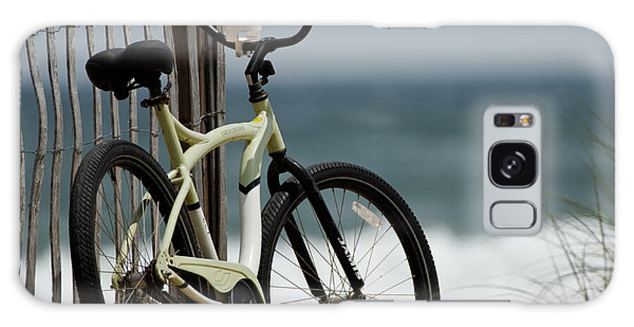 Beach Galaxy Case featuring the photograph Bicycle on the Beach by Julie Niemela