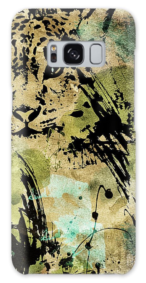 Cat Galaxy Case featuring the painting Big Cat by Mindy Sommers