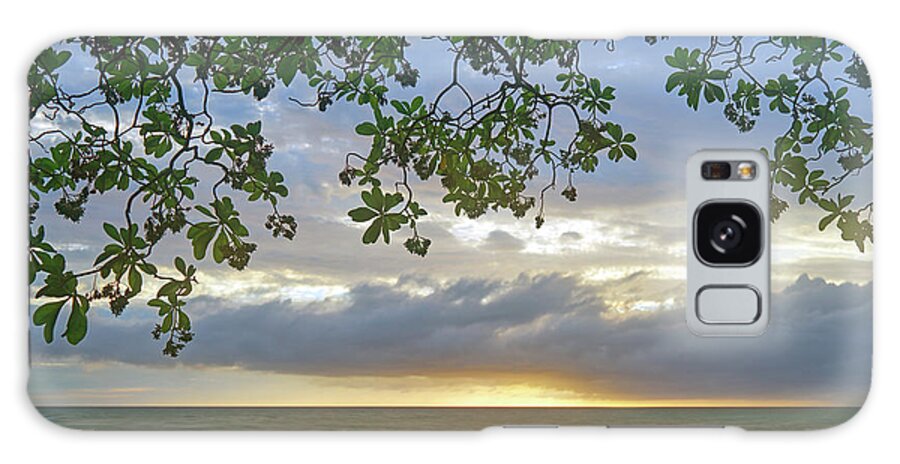 Big Island Galaxy Case featuring the photograph Big Island Sunset by Christopher Johnson