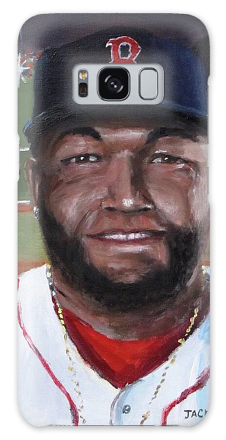 Big Papi Galaxy Case featuring the painting Big Papi by Jack Skinner