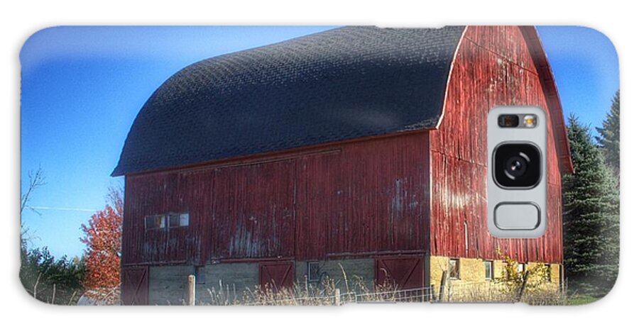 Barn Galaxy Case featuring the photograph 0007 - Big Red VII by Sheryl L Sutter