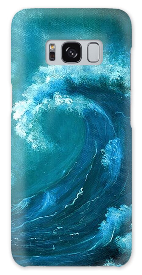 Water Galaxy Case featuring the painting Big Wave by Anastasiya Malakhova